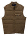 Johnnie O Size L Tan Cotton Blend Solid Vest Men's Jacket Tan / L