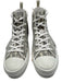 Dior Shoe Size 45 White & Gray Oblique High Top Men's Shoes White & Gray / 45