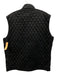 Johnnie O Dark Gray Cotton Blend Quilted Zipper Men's Vest Dark Gray