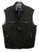 Johnnie O Dark Gray Cotton Blend Quilted Zipper Men's Vest Dark Gray