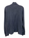 Polo Size L Blue Cotton Solid Quarter Zip Men's Sweater Blue / L