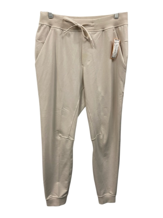 Lululemon Size M Cream Polyester Blend Solid Sweatpants Men's Pants Cream / M