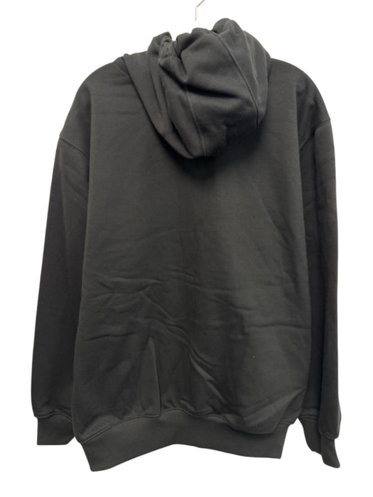 Carhartt Size L Black Cotton Blend Zip Front Hoodie Men's Jacket Black / L
