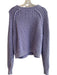 Free People Size XS Lavendar Cotton Cable Knit Round Neck Long Sleeve Sweater Lavendar / XS