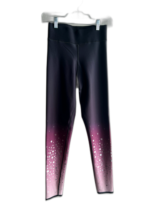 Ultracor Size M Purple Nylon Blend Ombre Star Applique Full Length Leggings Purple / M