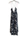 Meghan Size S Black & White No Fabric Tag V Neck Spaghetti Strap Back Zip Dress Black & White / S
