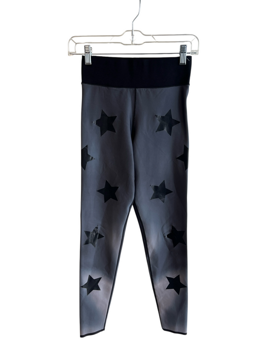 Ultra Cor Size M Black & Grey Polyester High Rise Elastic Waistband Leggings Black & Grey / M
