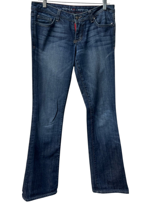 Peoples Liberation Size 26 Medium Wash Cotton Low Rise Star Design Jeans Medium Wash / 26