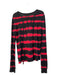 Generation Love Size S Red & Black Tencel Blend Round Neck Long Sleeve Top Red & Black / S