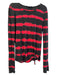 Generation Love Size S Red & Black Tencel Blend Round Neck Long Sleeve Top Red & Black / S