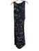 Desigual Size S Black & Multi Viscose Round Neck Doodle Sleeveless Dress Black & Multi / S