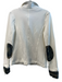 Six/Fifty Size M White & Blue Cotton Denim Detail Long Sleeve Button Down Jacket White & Blue / M