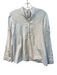 My Sunday Morning Size Est S White Cotton V Neck Lace design Button Up Top White / Est S