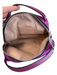 Gianni Chiarini Purple Leather Glitter Zip Close Cross Body Strap Bag Purple / Mini