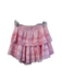 Love Shack Fancy Size P Pink Cotton Gauze Lace Tiered Above Knee Skirt Pink / P