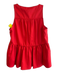 Crosby Size XS Red Polyester V Neck Sleeveless Flare Top Red / XS