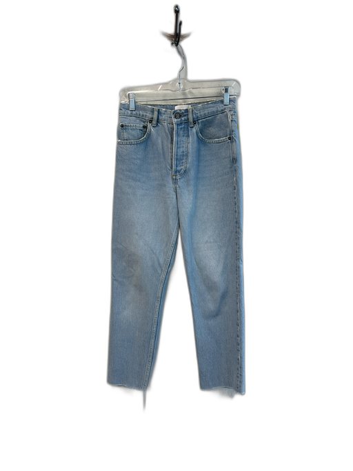 Boyish Size 24 Light Wash Cotton Blend Button Fly High Rise 5 Pocket Jeans Light Wash / 24