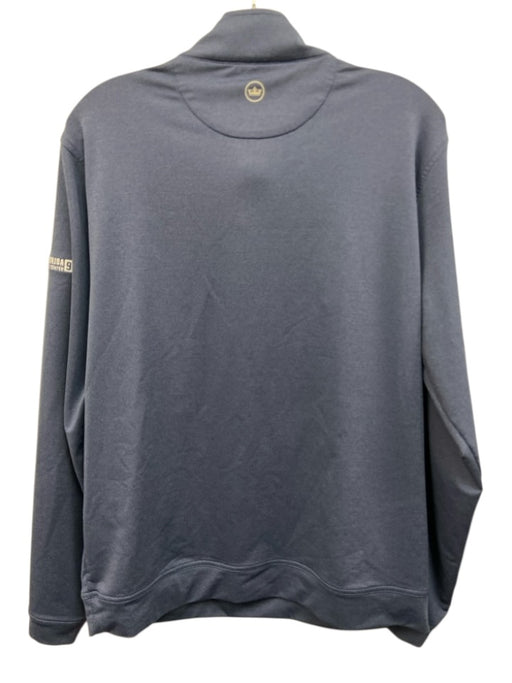 Peter Millar Size M Blue Synthetic Solid Quarter Zip Men's Long Sleeve Shirt Blue / M