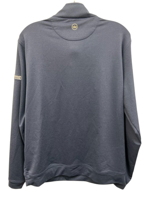 Peter Millar Size M Blue Synthetic Solid Quarter Zip Men's Long Sleeve Shirt Blue / M