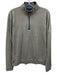 Johnnie O Size M Gray Cotton Blend Solid Quarter Zip Men's Long Sleeve Shirt Gray / M