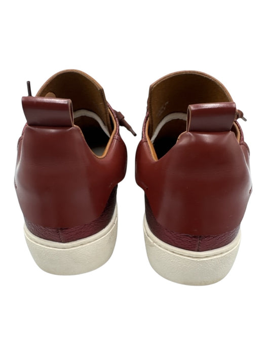 Esse Ut Esse Shoe Size 35 Wine Red Leather Lace Up & Grommets Sneaker Shoes Wine Red / 35