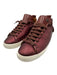 Esse Ut Esse Shoe Size 35 Wine Red Leather Lace Up & Grommets Sneaker Shoes Wine Red / 35