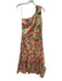 Hyacinth House Size XS Pink, Green, Multi Cotton One Shoulder Scribble Dress Pink, Green, Multi / XS