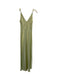 Rails Size XS Chartreuse Rayon Blend Satin Sleeveless V Neck Slip Dress Chartreuse / XS
