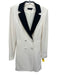 Alice + Olivia Size 2 Ivory & Black Polyester Double Breasted Button Up Jacket Ivory & Black / 2