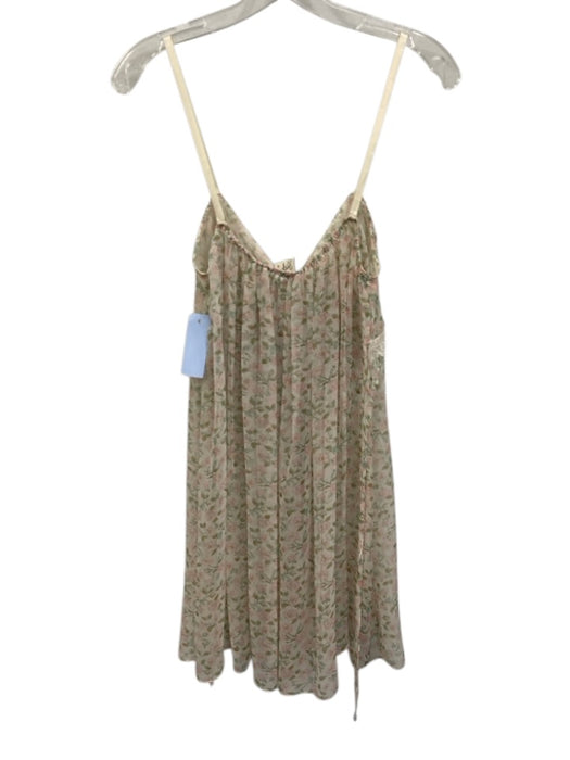 Jon Quil by Diane Samandi Size Est M White, Pink & Green No Fabric Tag Dress White, Pink & Green / Est M