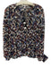 Derek Lam 10 Crosby Size 8 Cream White & Multi Polyester Abstract Print Top Cream White & Multi / 8