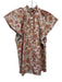 Victoria Dunn Size XS Rose Pink & Gold Cotton Block Printed Floral Top Rose Pink & Gold / XS