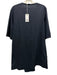 COS Size 8 Navy Blue Cotton 1/2 Sleeve Wrap Front Asymmetrical Dress Navy Blue / 8
