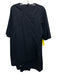 COS Size 8 Navy Blue Cotton 1/2 Sleeve Wrap Front Asymmetrical Dress Navy Blue / 8