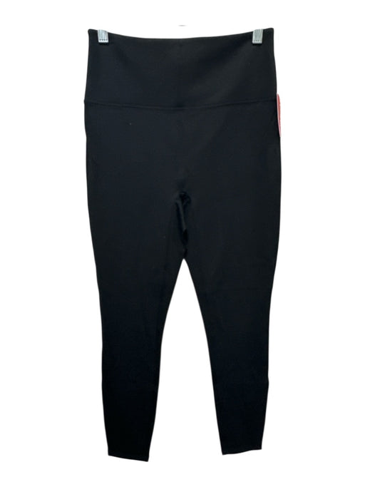 Spanx Size M Black Rayon Blend Elastic Waistband Leggings Black / M