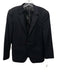 Ermenegildo Zegna AS IS Black Wool Striped 2 Button Men's Blazer Black / 40s