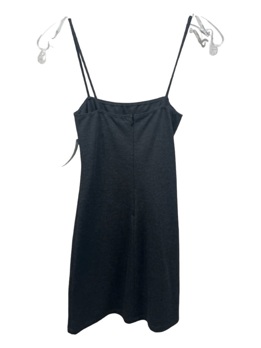 Reformation Size XS Dark Gray Surplus Fabric Square Neck Spaghetti Strap Dress Dark Gray / XS