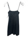 Reformation Size XS Dark Gray Surplus Fabric Square Neck Spaghetti Strap Dress Dark Gray / XS