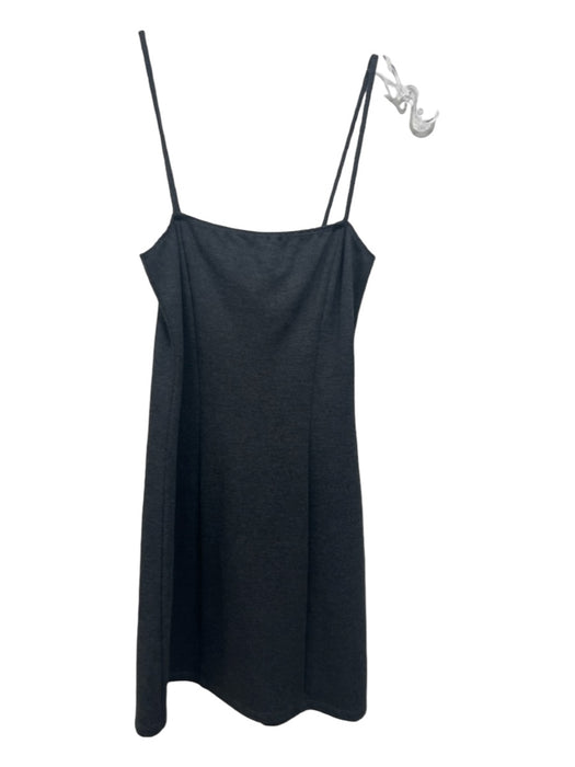 Reformation Size XS Dark Gray Surplus Fabric Square Neck Spaghetti Strap Dress Dark Gray / XS