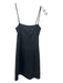 Reformation Size XS Dark Gray Surplus Fabric Square Neck Spaghetti Strap Dress Dark Gray / XS