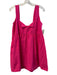 Daily Practice Size Medium Pink Cotton Blend Sleeveless Peplum Ruffle Top Pink / Medium