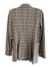 Cabi Size Mixed Brown & Multi Nylon Blend Plaid Lapel Blazer Skirt Set Brown & Multi / Mixed