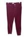 L'agence Size 29 Burgundy Cotton Blend Corduroy Mid Rise Zip Fly Pants Burgundy / 29