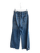 We The Free Size S Medium Wash Cotton Elastic Drawstring Zip Fly Wide Leg Jeans Medium Wash / S