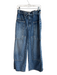 We The Free Size S Medium Wash Cotton Elastic Drawstring Zip Fly Wide Leg Jeans Medium Wash / S