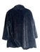 Jayley Size Est S Black Modacrylic Open Front Faux Fur Collared Jacket Black / Est S