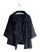Jayley Size Est S Black Modacrylic Open Front Faux Fur Collared Jacket Black / Est S
