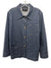 Lafayette 148 Size M Blue Cotton Button Up Pockets Long Sleeve Top Blue / M