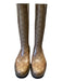 Gucci Shoe Size 37 Tan & brown Rubber Lug Sole Almond Toe Calf Height Rainboots Tan & brown / 37