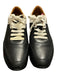 Bally Shoe Size 38 Black & White Leather & Rubber Low Top lace up Sneakers Black & White / 38